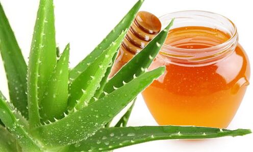 On the basis of aloe and honey, therapeutic compresses are made for cervical osteochondrosis