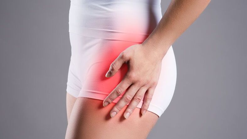 Pain in the hip in the hip joint with arthrosis